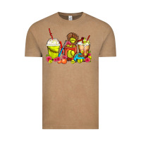 Vintage Coffee Softball Coffee Cups Vintage Tee - FaDigitalArtStudio