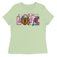 Matcha love valentines day nurse Ladies Tee - OliviaCreatesArt