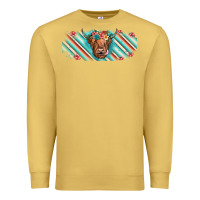 Cow Floral Premium Sweatshirt | Teevron