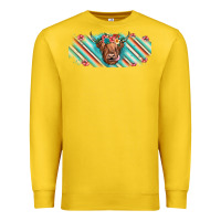 Lemon cow floral Premium Sweatshirt - JahusDesignShop