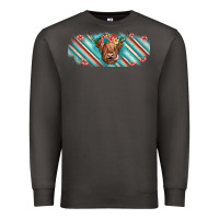 Smoke cow floral Premium Sweatshirt - JahusDesignShop