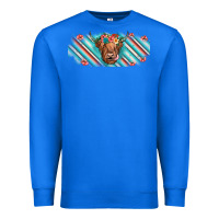 True Royal cow floral Premium Sweatshirt - JahusDesignShop