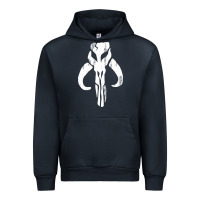 Navy mandorian skull Urban Hoodie - artisFamous