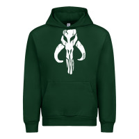 Forest Green mandorian skull Urban Hoodie - artisFamous