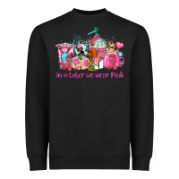 Black western cancer  in october we wear pink coffee cups with ribbons Heavyweight Sweatshirt - AdoDesignShop