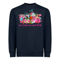 Navy western cancer  in october we wear pink coffee cups with ribbons Heavyweight Sweatshirt - AdoDesignShop