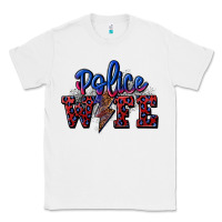 White police wife with lightning bolt Classic Tee - CowGirlArtShop
