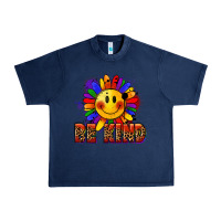Navy Be kind pride Urban Heavy Tee - FaDigitalArtStudio