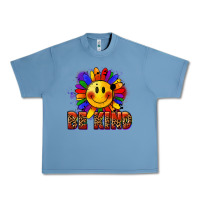 Pebble Blue Be kind pride Urban Heavy Tee - FaDigitalArtStudio