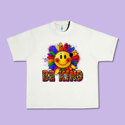 Be Kind Pride Urban Heavy Tee Designed By Fadigitalartstudio