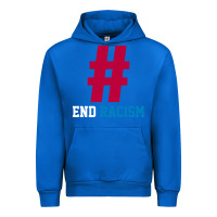 Cobalt Basic End Racism Resist - Anti Trump Gift Political Urban Hoodie - artisFamous