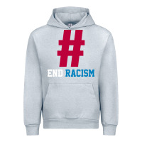 Heather Grey Basic End Racism Resist - Anti Trump Gift Political Urban Hoodie - artisFamous