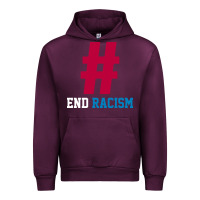 Mauve Wine Basic End Racism Resist - Anti Trump Gift Political Urban Hoodie - artisFamous