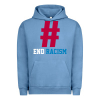 Pigment Pebble Blue Basic End Racism Resist - Anti Trump Gift Political Urban Hoodie - artisFamous