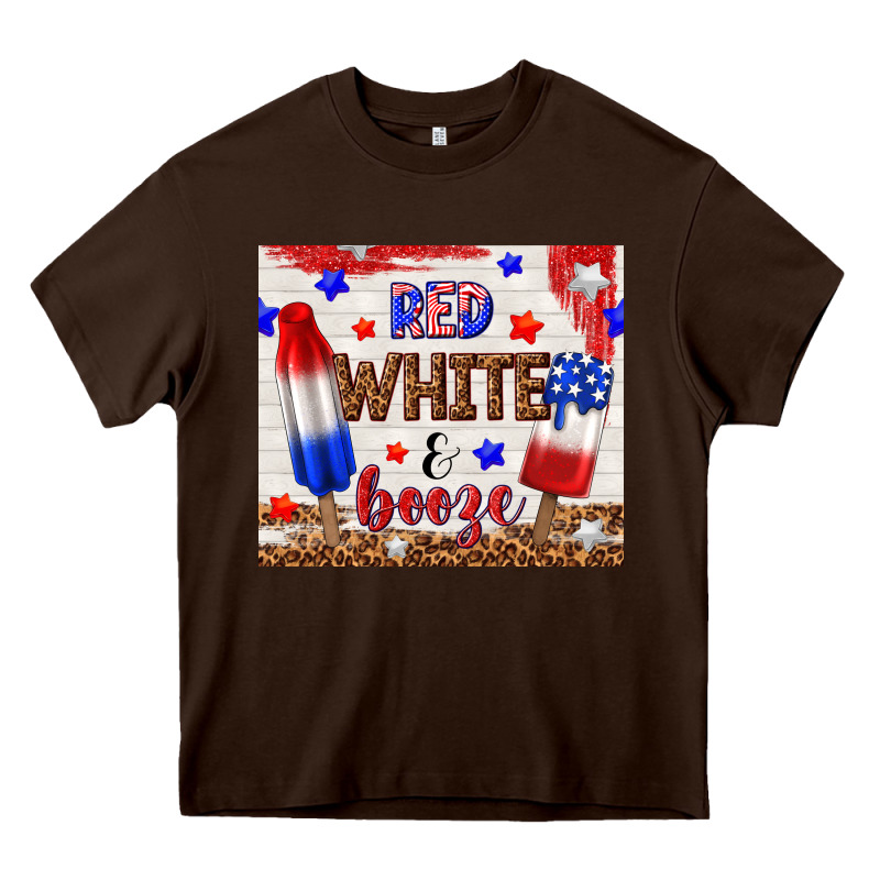 Red White And Booze Heavy Core Tee by TumblerDesignByShophia | Teevron