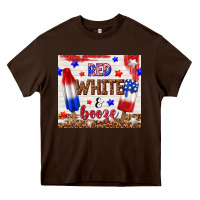 Chocolate Brown red white and booze Heavy Core Tee - TumblerDesignByShophia