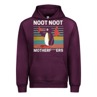 Mauve Wine noot penguin Urban Hoodie - artisFamous