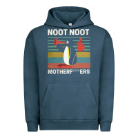 Pigment Midnight Navy noot penguin Urban Hoodie - artisFamous
