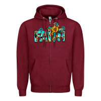 Burgundy faith with cross ado Zipper Hoodie - AdoDesignShop