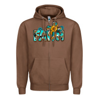 Chestnut faith with cross ado Zipper Hoodie - AdoDesignShop