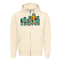 Sandshell faith with cross ado Zipper Hoodie - AdoDesignShop