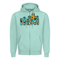 Seafoam faith with cross ado Zipper Hoodie - AdoDesignShop