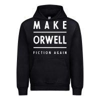 Black Basic Orwell 1984 - Anti Trump Gift Political Urban Hoodie - artisFamous