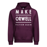 Mauve Wine Basic Orwell 1984 - Anti Trump Gift Political Urban Hoodie - artisFamous