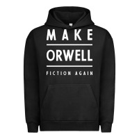Pigment Black Basic Orwell 1984 - Anti Trump Gift Political Urban Hoodie - artisFamous