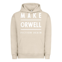 Pigment French Oak Basic Orwell 1984 - Anti Trump Gift Political Urban Hoodie - artisFamous