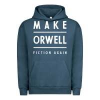 Pigment Midnight Navy Basic Orwell 1984 - Anti Trump Gift Political Urban Hoodie - artisFamous