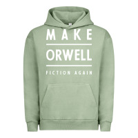 Pigment Oil Green Basic Orwell 1984 - Anti Trump Gift Political Urban Hoodie - artisFamous