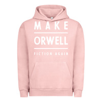 Pigment Salmon Basic Orwell 1984 - Anti Trump Gift Political Urban Hoodie - artisFamous