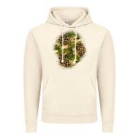 Vintage Artic camouflage and leopard patch  4 Vintage Hoodie - BundleAndBundleShop