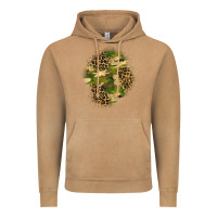 Vintage Camel camouflage and leopard patch  4 Vintage Hoodie - BundleAndBundleShop