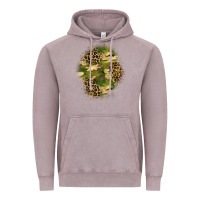Vintage Zinc camouflage and leopard patch  4 Vintage Hoodie - BundleAndBundleShop