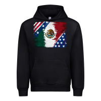 Black Mexican With American Flag Urban Hoodie - RanaPortraitStore