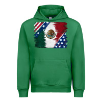 Emerald Mexican With American Flag Urban Hoodie - RanaPortraitStore