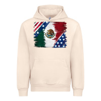 Sandshell Mexican With American Flag Urban Hoodie - RanaPortraitStore