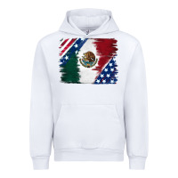 White Mexican With American Flag Urban Hoodie - RanaPortraitStore