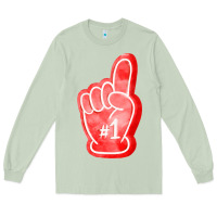 Matcha number one foam finger Long Sleeve Tee - FaDigitalArtStudio