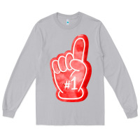 Moon Dust number one foam finger Long Sleeve Tee - FaDigitalArtStudio