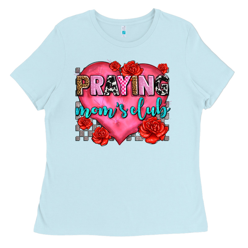 Praying Moms Club Olivia Ladies Tee by OliviaCreatesArt | Teevron