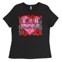 Black praying moms club olivia Ladies Tee - OliviaCreatesArt