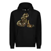 Black Rattlesnake Premium Hoodie - LillyAllenDesigns