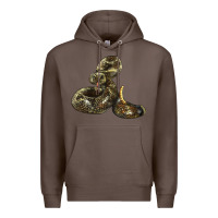Coffee Rattlesnake Premium Hoodie - LillyAllenDesigns