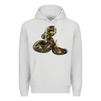 Dove Grey Rattlesnake Premium Hoodie - LillyAllenDesigns