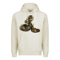 Oatmeal Heather Rattlesnake Premium Hoodie - LillyAllenDesigns