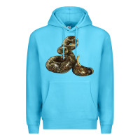 Ocean Blue Rattlesnake Premium Hoodie - LillyAllenDesigns