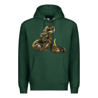 Sports Green Rattlesnake Premium Hoodie - LillyAllenDesigns